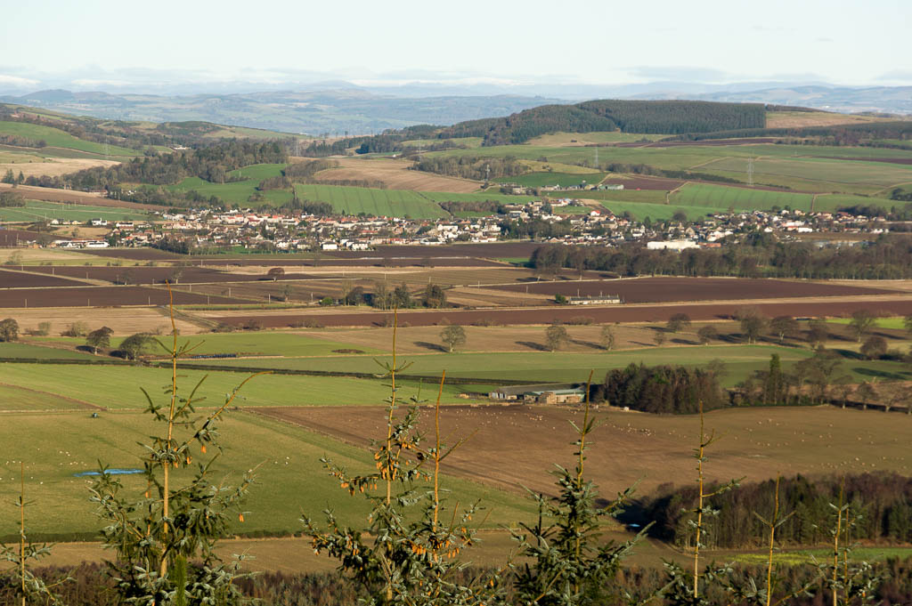 Auchtermuchty from the Tyndall-Bruce Monument